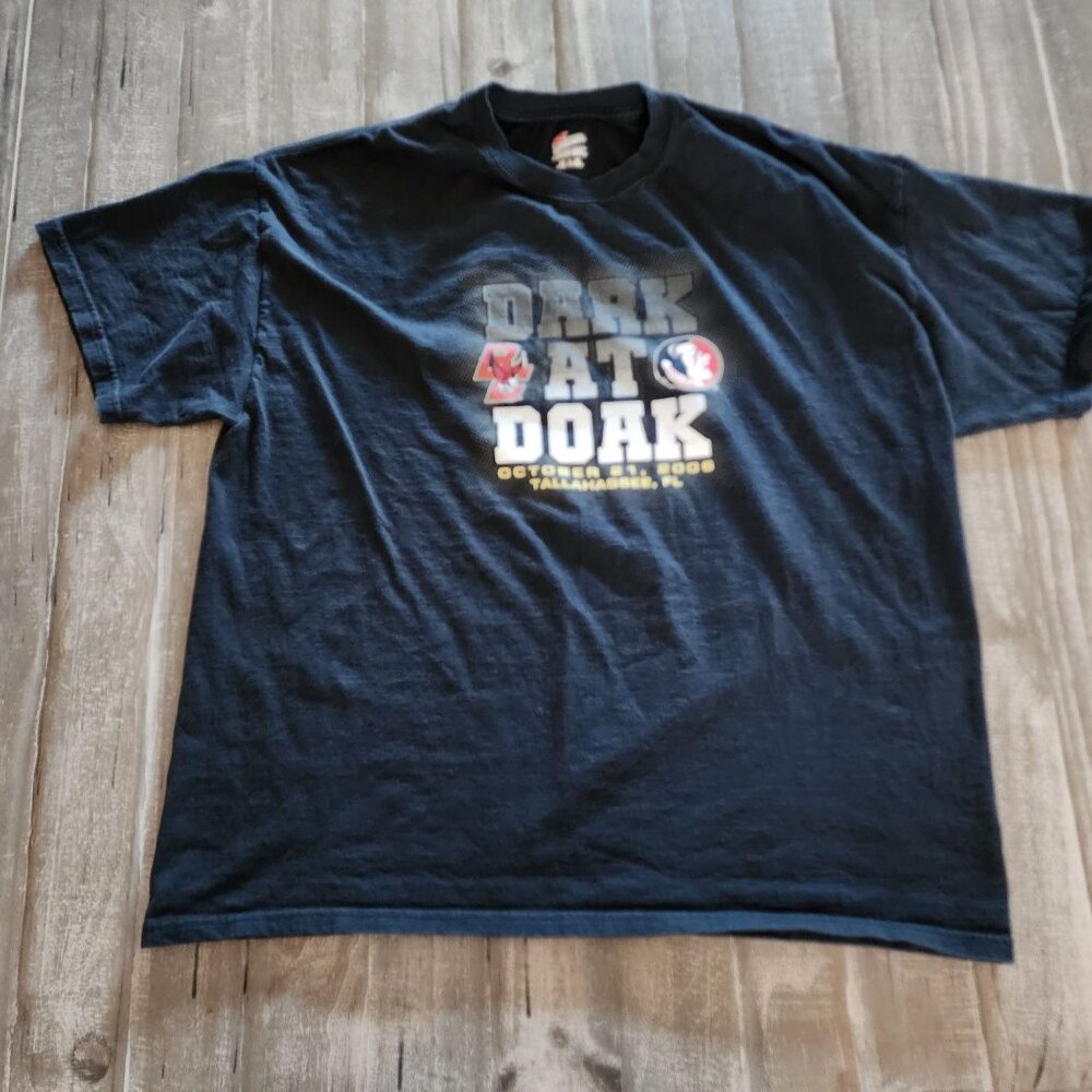 Hanes Authentic Dark At Doak 2006 Mens size 2XL T-Shirt Tallahassee FL Black Cot